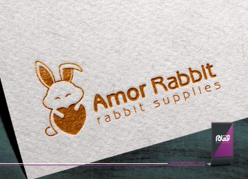 طراحی لوگو Amor Rabbit